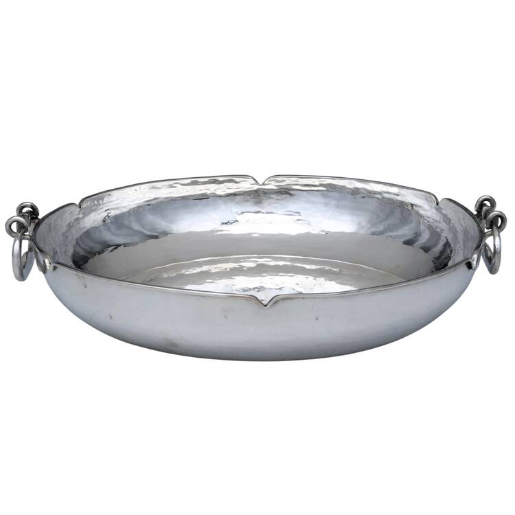 Silverplate Hollowware 10" Round Handled Bowl