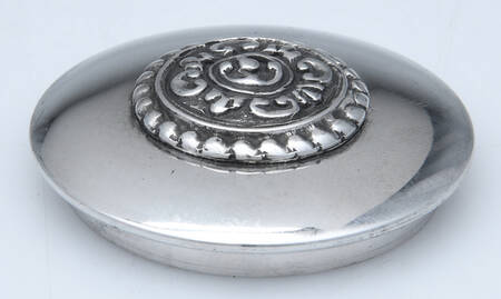 Pewter Hollowware Lid for Pill Box