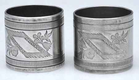 Pewter Hollowware Napkin Ring - Set of 2