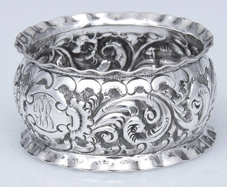 England Sterling Hollowware Napkin Ring