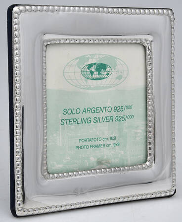 Italy Sterling Hollowware Picture Frame-Holds 3 1/2" X 3 1/2"