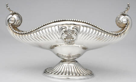 Italy Sterling Hollowware Oval Footed Centerpiece