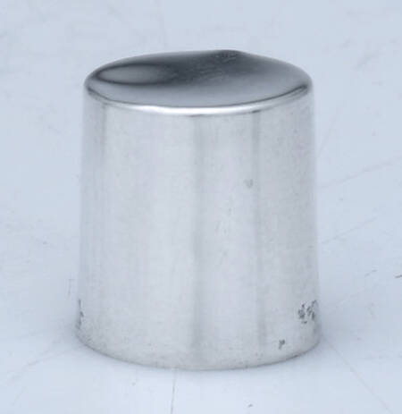 Mexico Sterling Hollowware Crystal Perfume Bottle Stopper with Stering Overlay