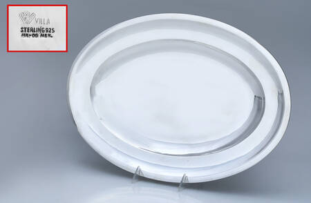 Mexico Sterling Hollowware 17" Oval Serving Platter