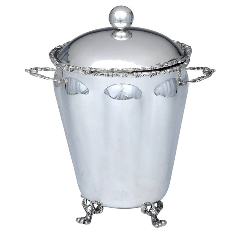 Mexico Sterling Hollowware Ice Bucket & Lid