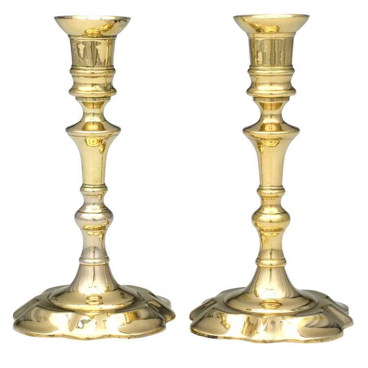 Brass Candlesticks Pair of 7" Candlesticks