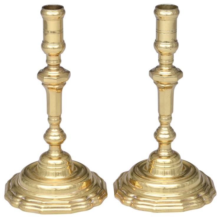 Brass Candlesticks Pair of 8" Candlesticks