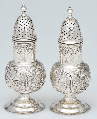 Germany Sterling Hollowware Salt & Pepper Set
