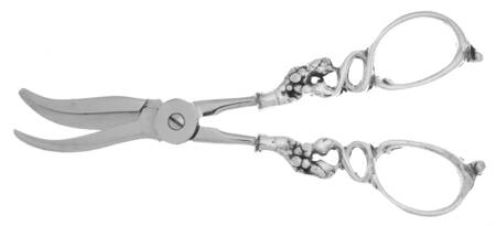 Germany Sterling Hollowware Grape Shears with Hollow Handle