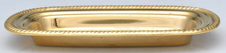 Gold Electroplate Hollowware 1/4 Lb Butter W/No Lid