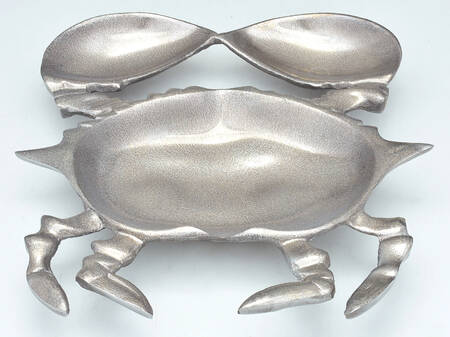 Aluminum Hollowware Giant Crab Dish