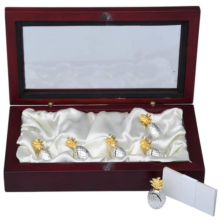 China Silverplate Hollowware Place Card Holder (Set of 6)