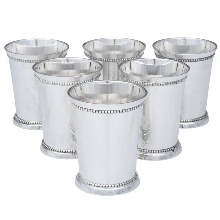 India Silverplate Hollowware-Plain Mini Mint Julep - Set of 6
