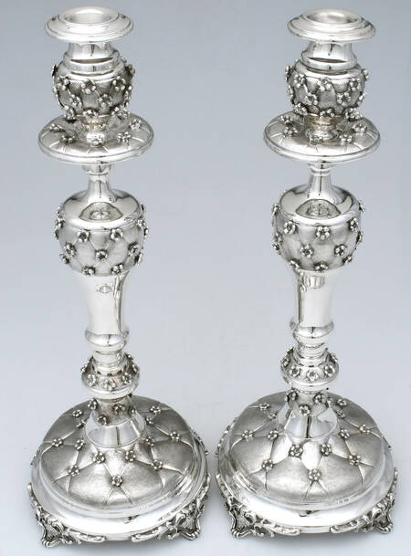 UNH38 (Sterling, Hollowware) Pair of 16" Candlesticks