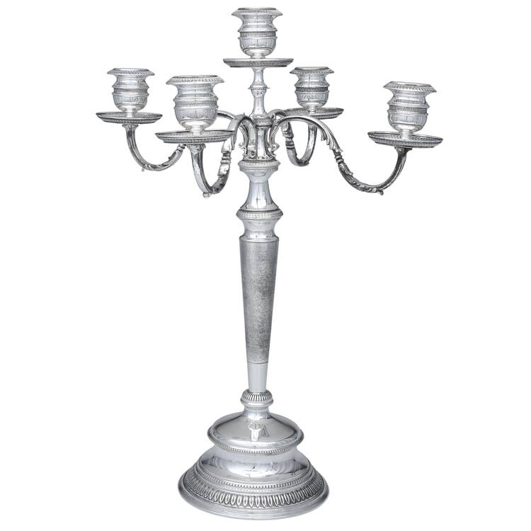 UNH38 (Sterling, Hollowware) Large 5-Light Candelabra