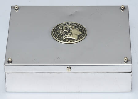 Medallion Sterling Hollowware Cedar Lined Cigarette Box