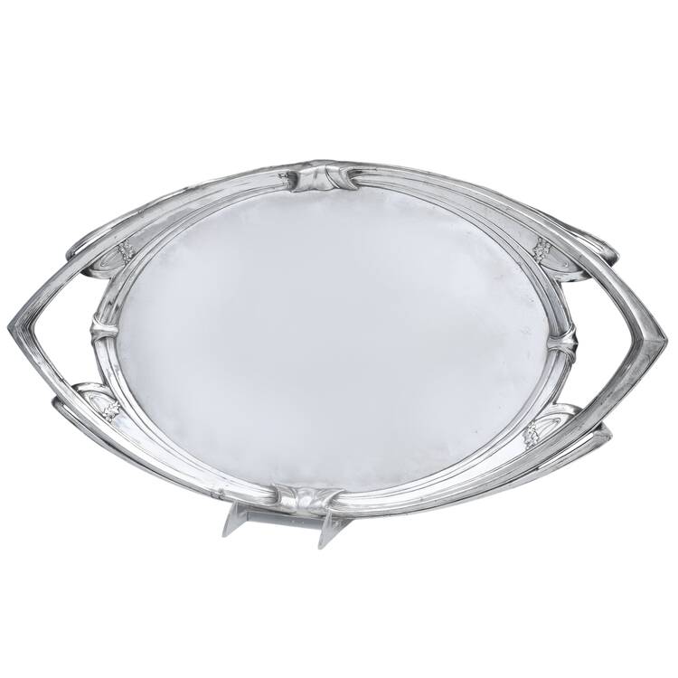 UNH50 (Silverplate, Hollowware) Large Silverplate Waiter Tray