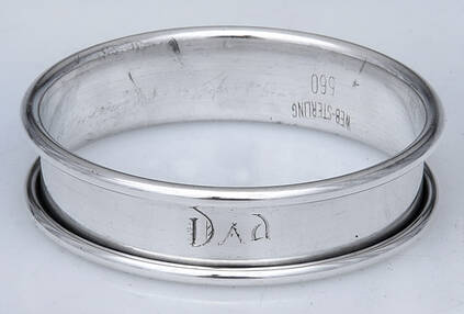Sterling Hollowware Round Napkin Ring