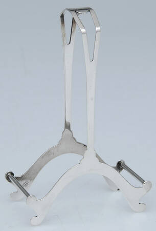 Sterling Hollowware Holder for (6) Crystal Coaster with Sterling Rim