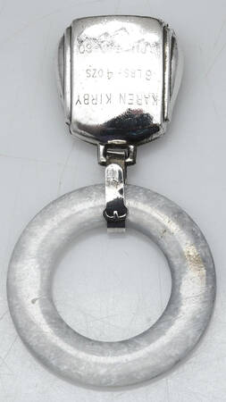 Sterling Hollowware Teething Ring-Birth Record