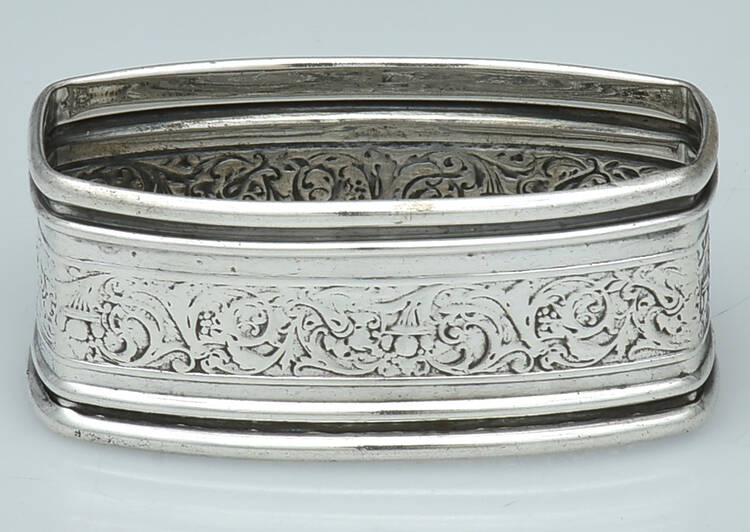 Sterling Hollowware Oblong Napkin Ring