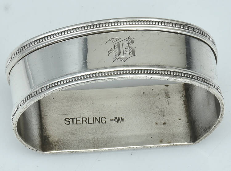 Sterling Hollowware Napkin Ring
