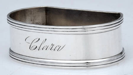 Sterling Hollowware Oblong Napkin Ring