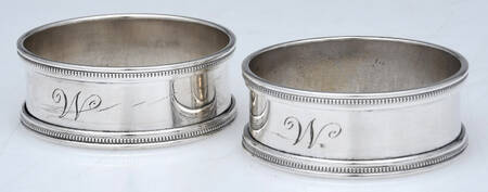 Sterling Hollowware Napkin Ring - Set of 2
