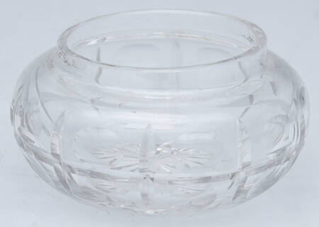 Sterling Hollowware Crystal Powder Jar-No Sterling Lid
