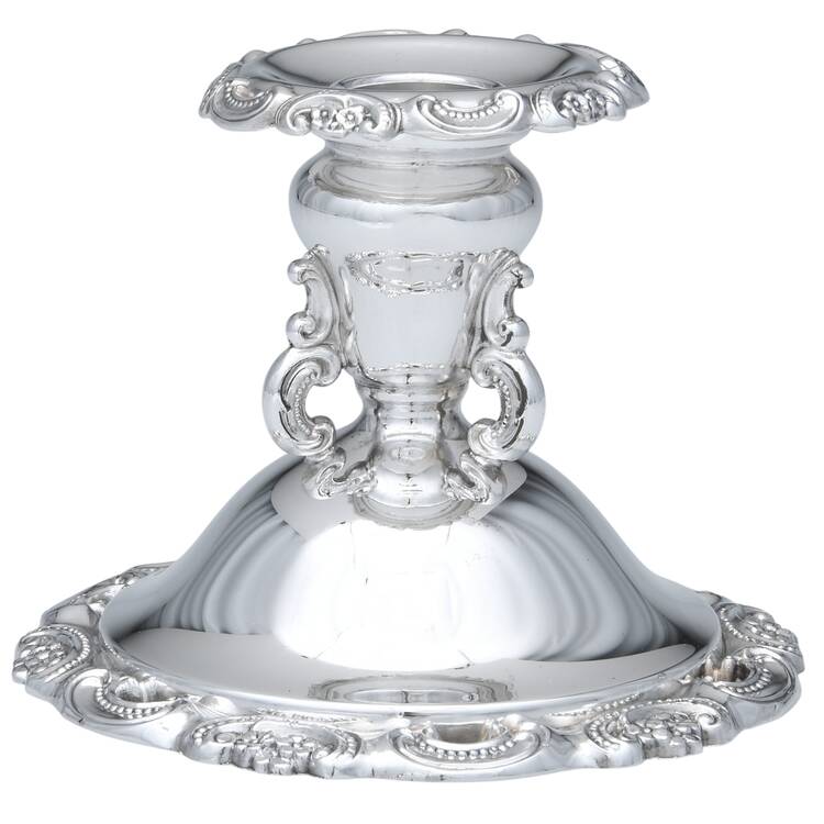 Baroque (Silverplate, Hollowware, Older) 3" Console Candleholder