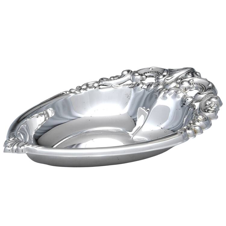 Baroque (Silverplate, Hollowware, Older) Silverplate Heart Bon Bon Bowl