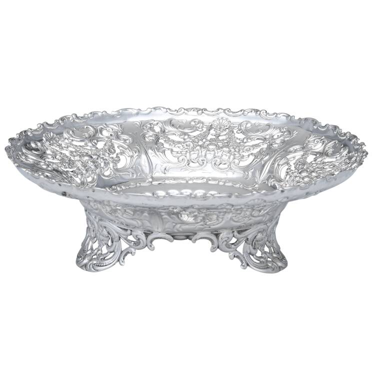 Imperial Queen (Sterling, 1893, Hollowware) 7" Pierced Bon Bon Bowl