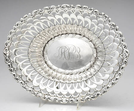 Louis XV (Sterling, 1891, Hollowware) Oval Large Sterling Vegetable Bowl