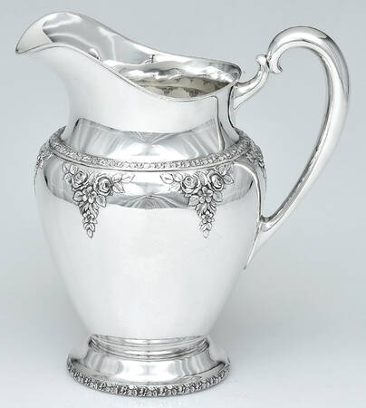Normandie (Sterling, 1933, Hollowware) Sterling Water Pitcher