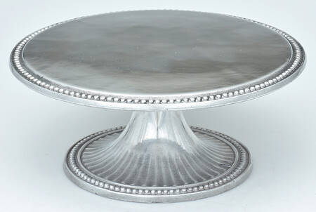 Flutes & Pearls (Pewter, Hollowware) 11" Diameter Pedestal Cake Stand