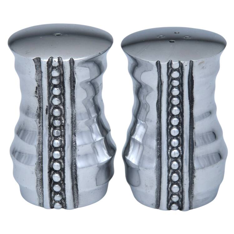 Flutes & Pearls (Pewter, Hollowware) Salt & Pepper Set (SAL1, PEP)