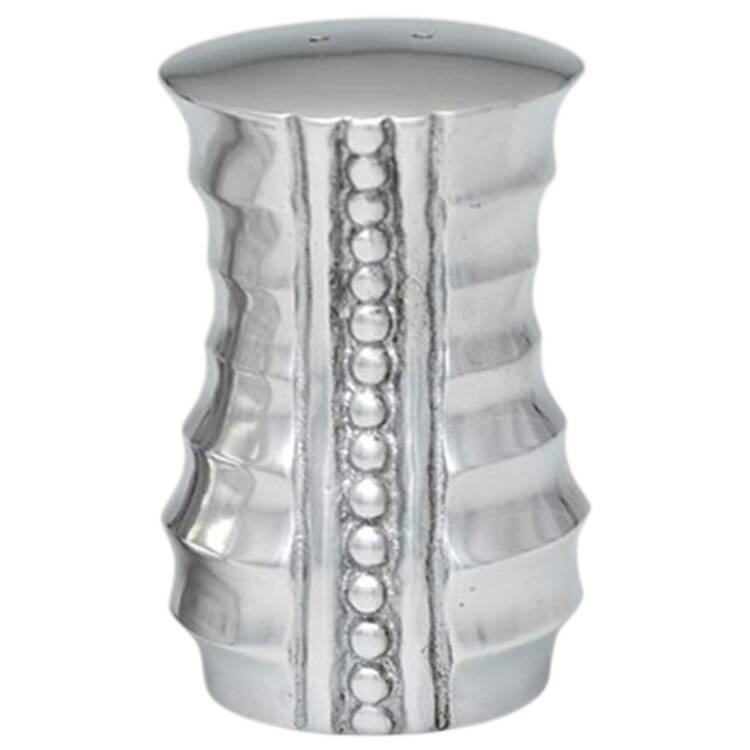 Flutes & Pearls (Pewter, Hollowware) Salt Shaker