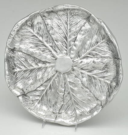 Majolica (Pewter, Hollowware) 14" Round Tray