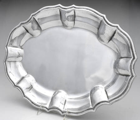Chippendale (Armetale, Hollowware) Large Oval Tray