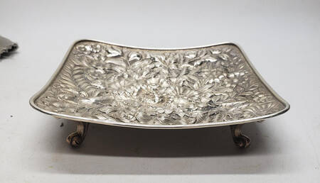 Repousse (Sterling, Hollowware) Sterling Footed Bon Bon Bowl