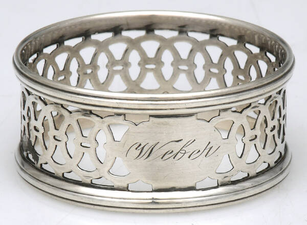 3096 (Sterling, Hollowware) Monogram Napkin Ring