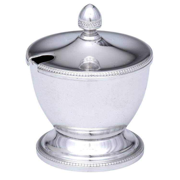 Silverplate Hollowware Salt Cellar & Lid