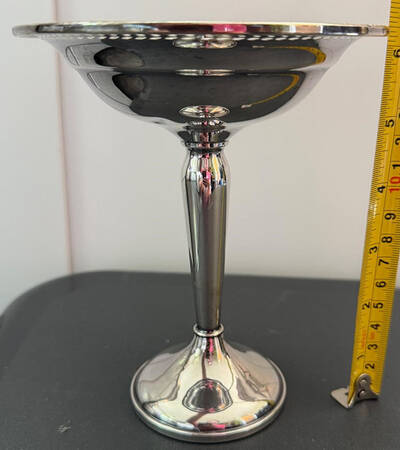 A11 (Sterling, Hollowware) Weighted Round Compote (Height X Width)
