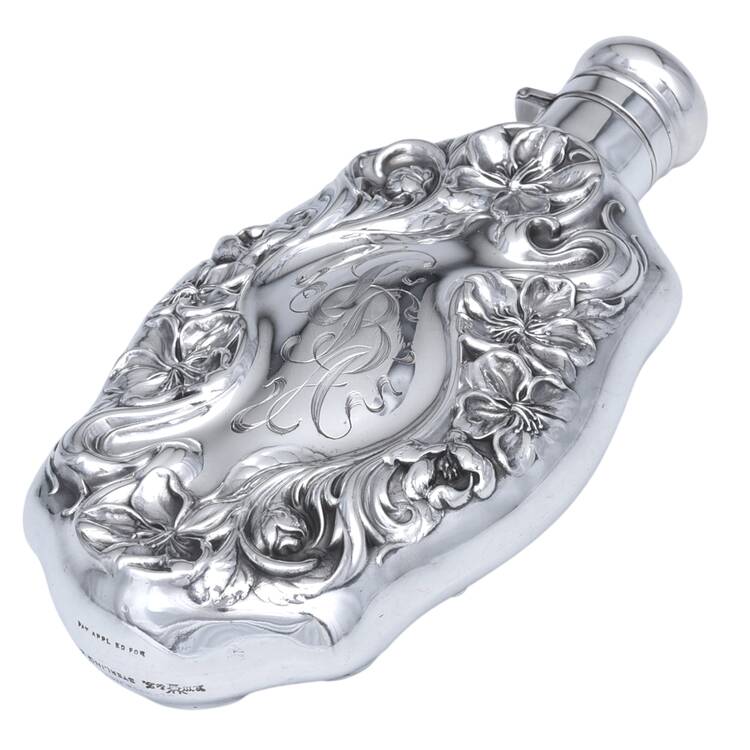 Violet (Sterling, Hollowware) Flask