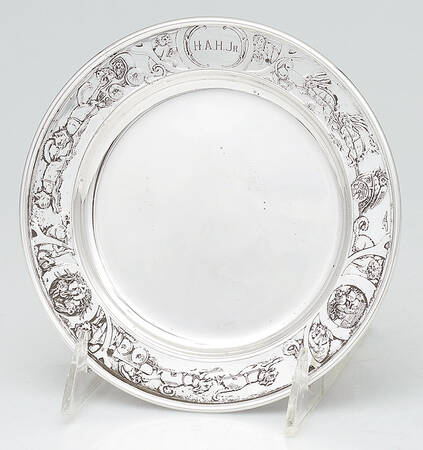Children & Baby Ware (Sterling, Hollowware) Child's Plate by Wm B Kerr