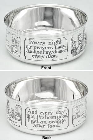 Children & Baby Ware (Sterling, Hollowware) Child's Bowl by Wm B Kerr