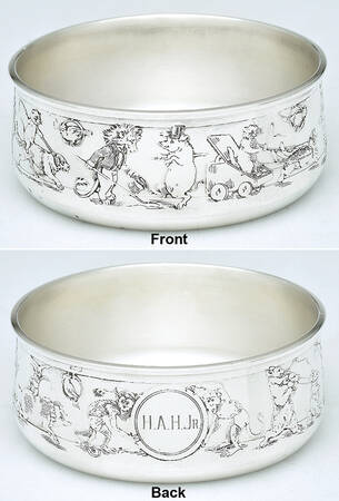 Children & Baby Ware (Sterling, Hollowware) Child's Bowl by Wm B Kerr