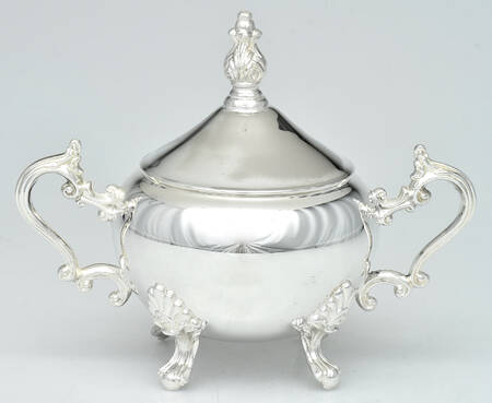 Lady Margaret (Slvp, Hollowware) Sugar Bowl & Lid