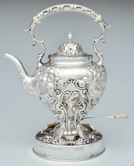 5976 (Sterling, Hollowware) Kettle, Stand & Burner