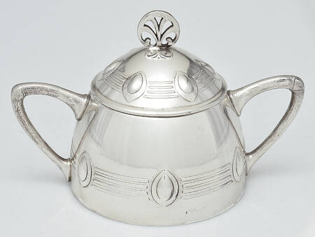 WMF222 (Silverplate, Hollowware) Sugar Bowl & Lid